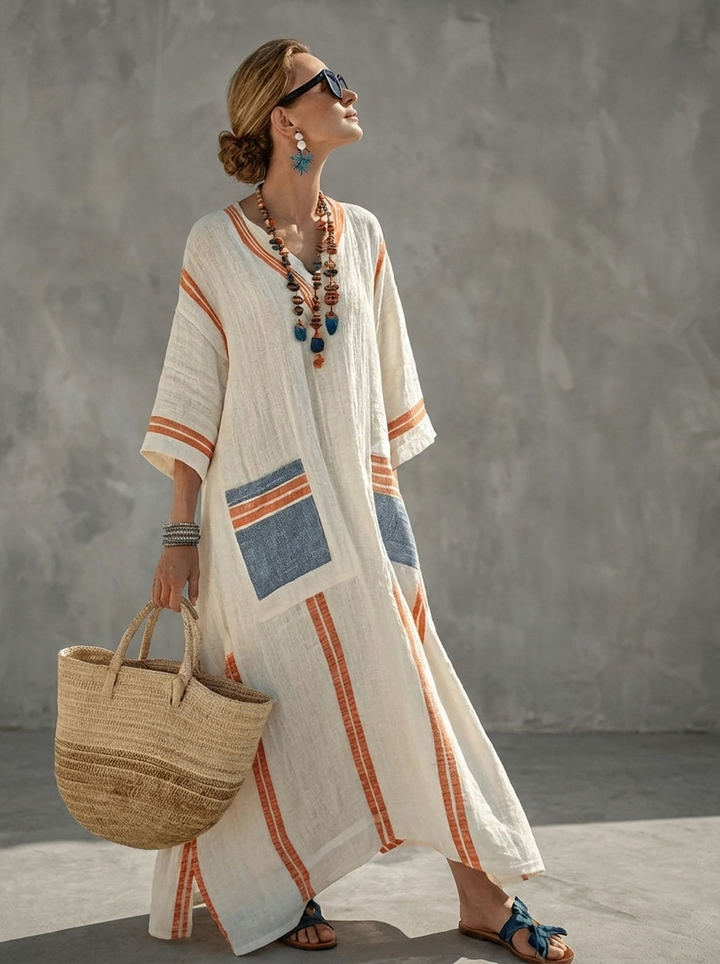 Vera | Vestido Maxi de Verano – Estilo Ligero y Romántico