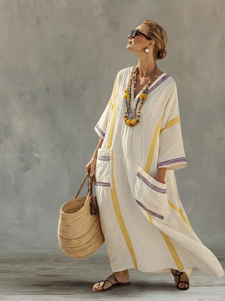 Vera | Vestido Maxi de Verano – Estilo Ligero y Romántico