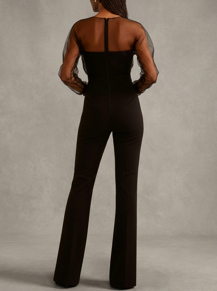Sophie | Mono Elegante – Con Mangas de Red Transparentes