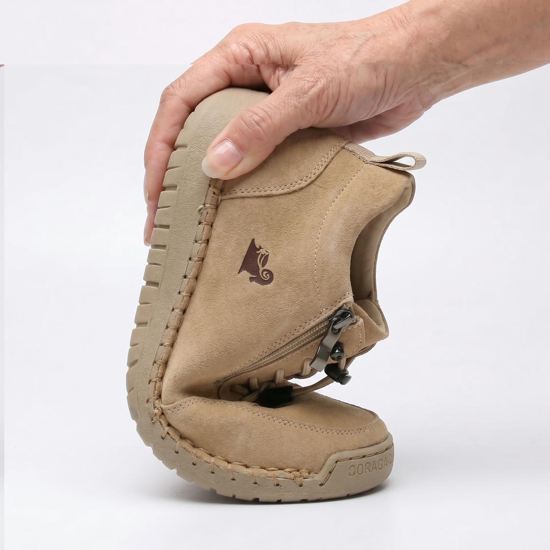 Zapatos Ortopédicos Flora Cómodos con Cierre de Cremallera