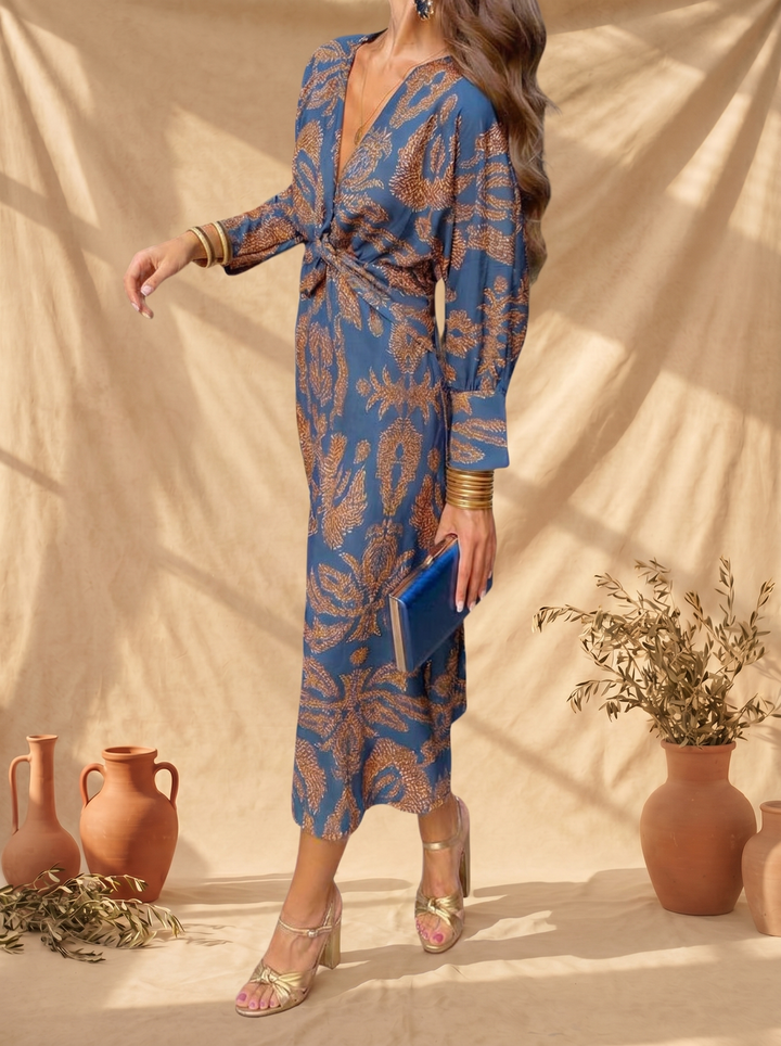 Celeste | Vestido Midi Elegancia Floreada