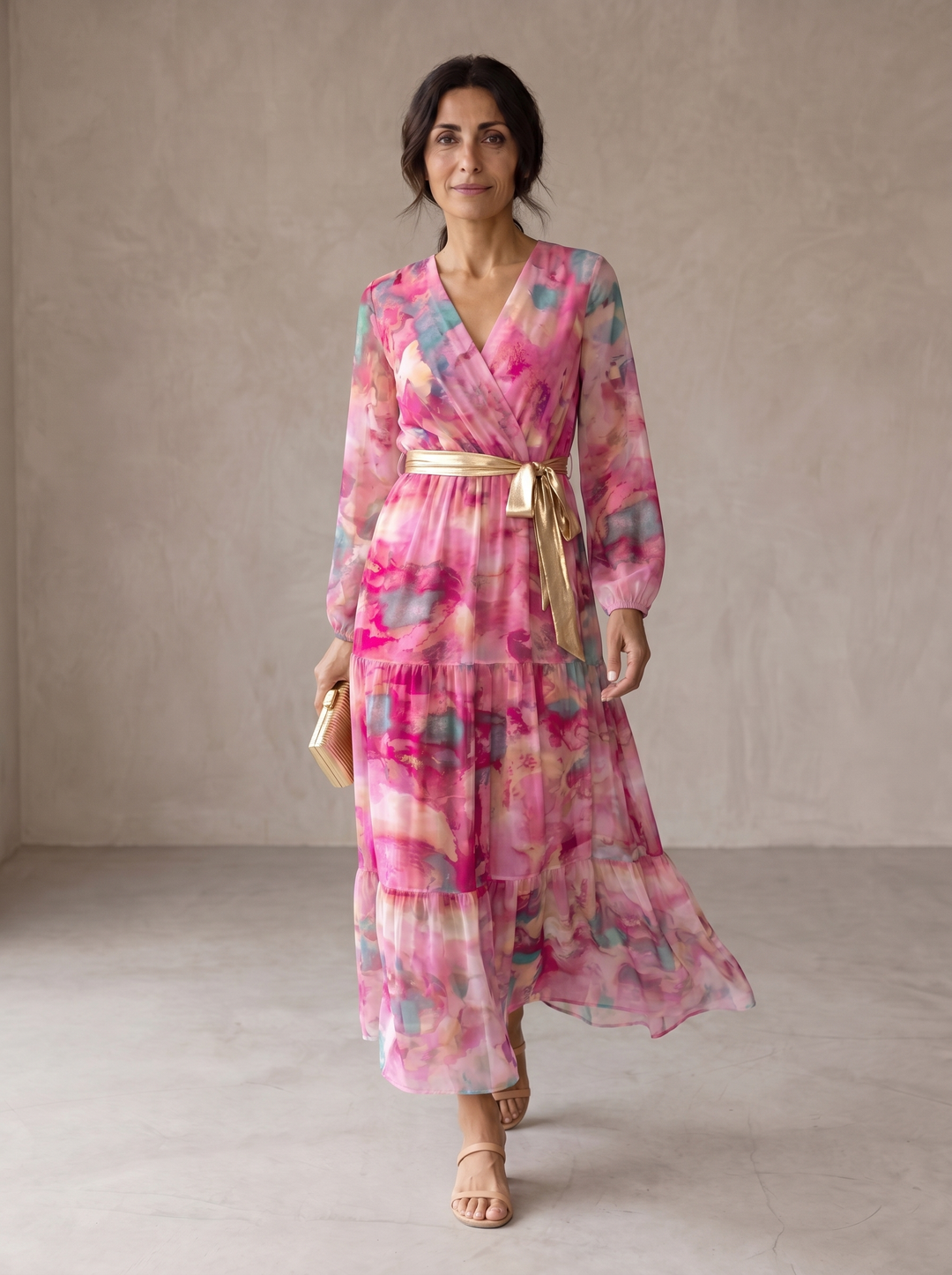 Hazel | Vestido Cruzado con Estampado Floral