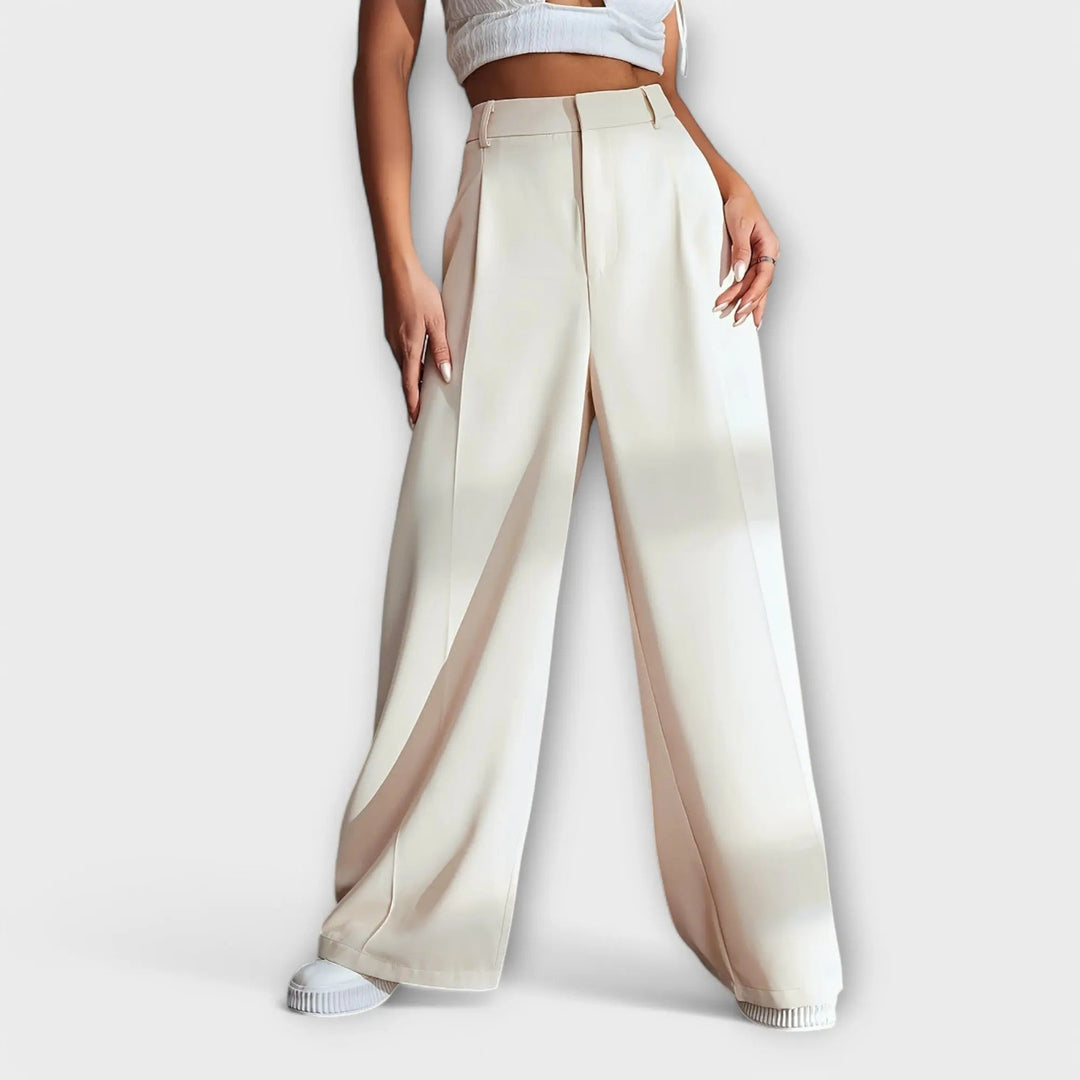 Iara | Pantalones de Cintura Alta con Corte Amplio