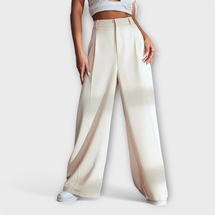 Iara | Pantalones de Cintura Alta con Corte Amplio