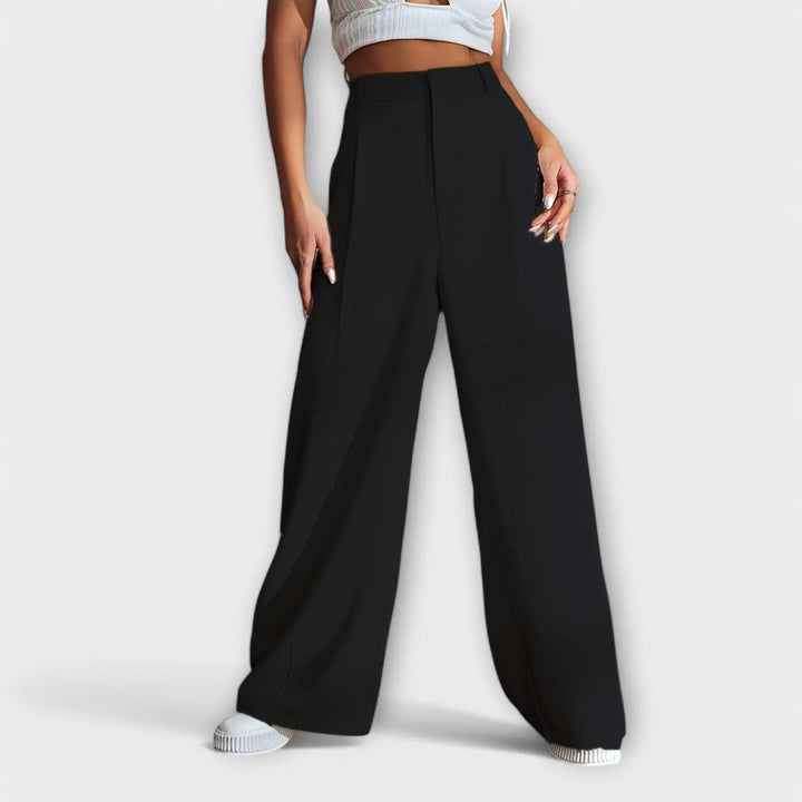 Iara | Pantalones de Cintura Alta con Corte Amplio