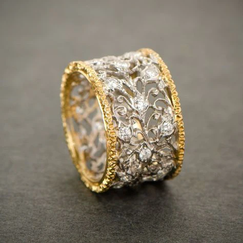 Teressa - Anillo de Hiedra Vintage con Zircón