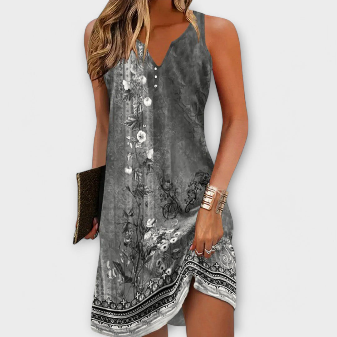 Flávia - Vestido camisero midi