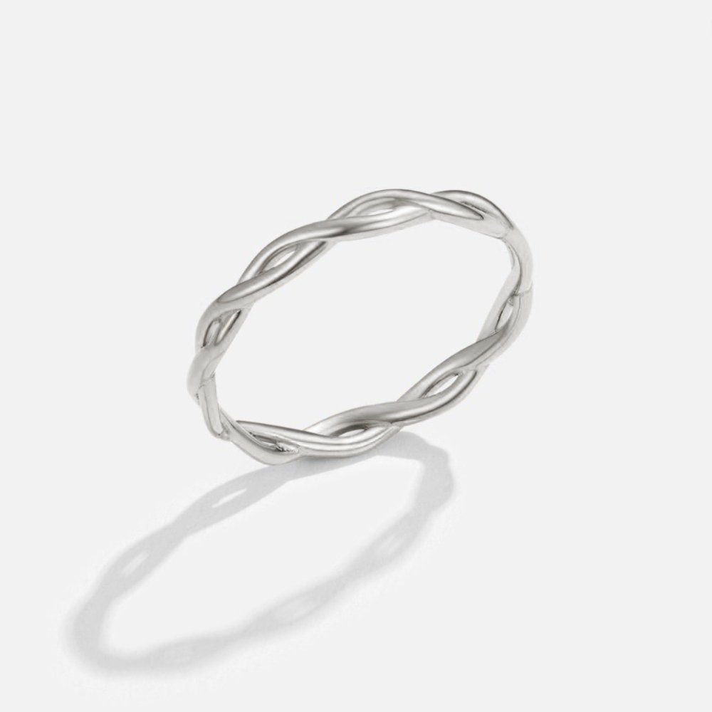 Anillo Giratorio de Plata 18K Infinidad