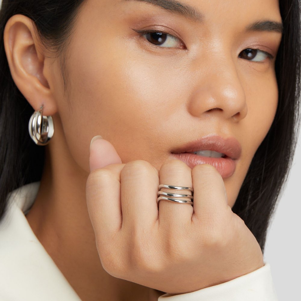 Anillo de Plata Estratificado Kiya
