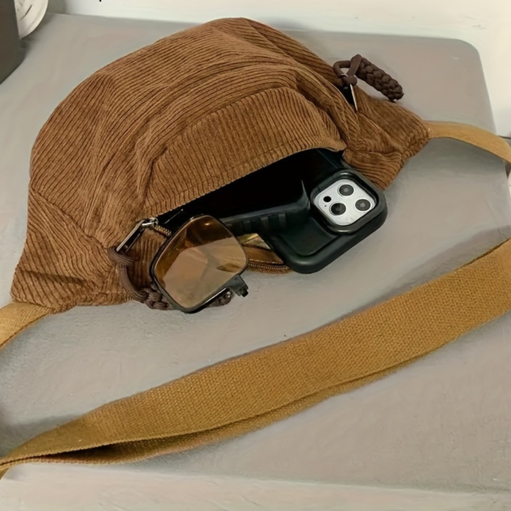 Catalina | Bolso de pana para hombro o cruzado