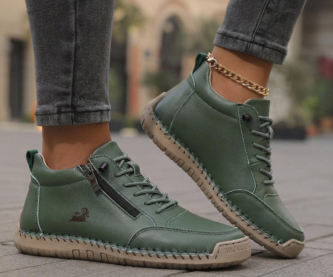 Zapatos Ortopédicos Flora Cómodos con Cierre de Cremallera