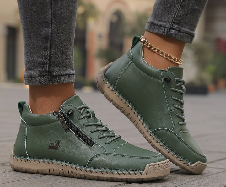 Zapatos Ortopédicos Flora Cómodos con Cierre de Cremallera