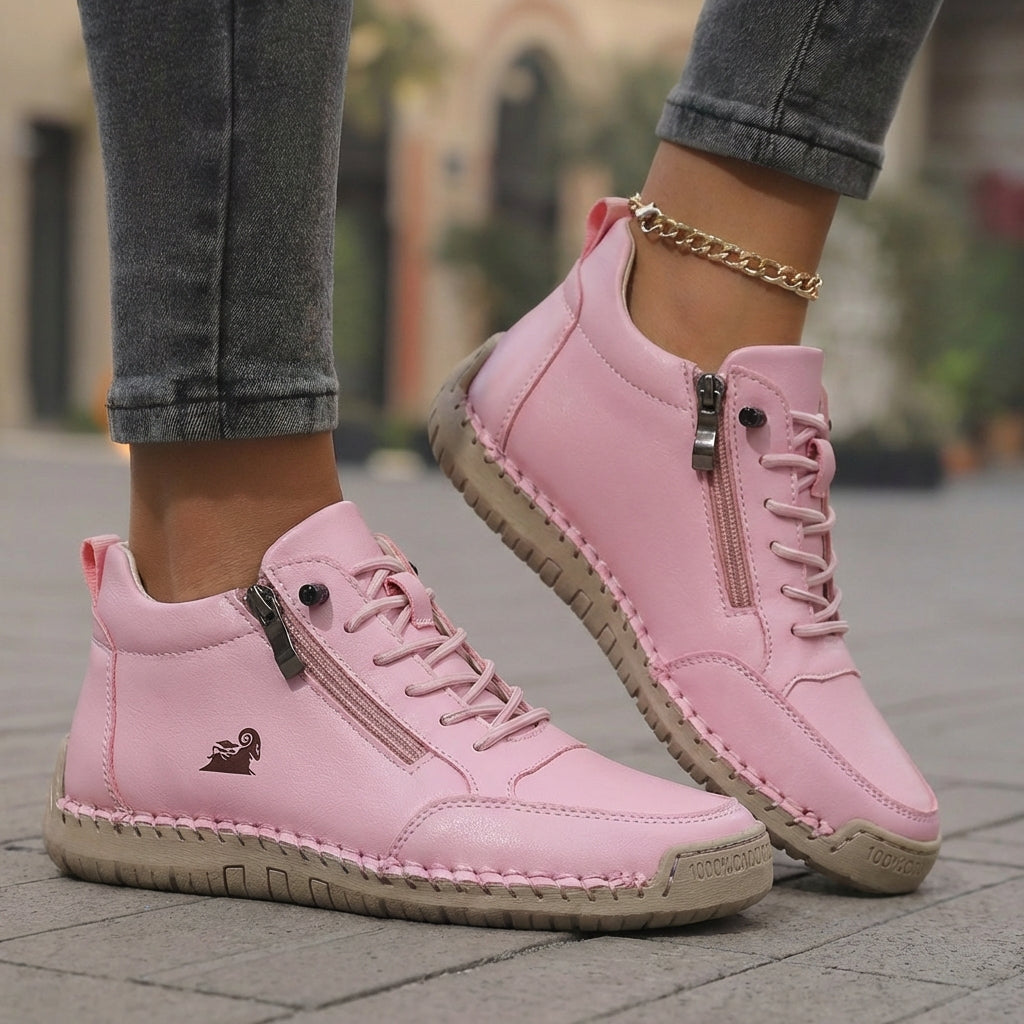 Zapatos Ortopédicos Flora Cómodos con Cierre de Cremallera