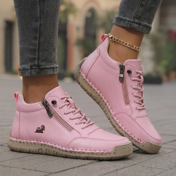 Zapatos Ortopédicos Flora Cómodos con Cierre de Cremallera