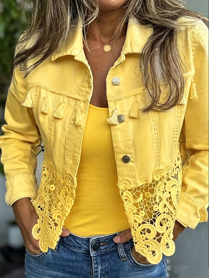 Brooklyn | Chaqueta con Flecos y Encaje