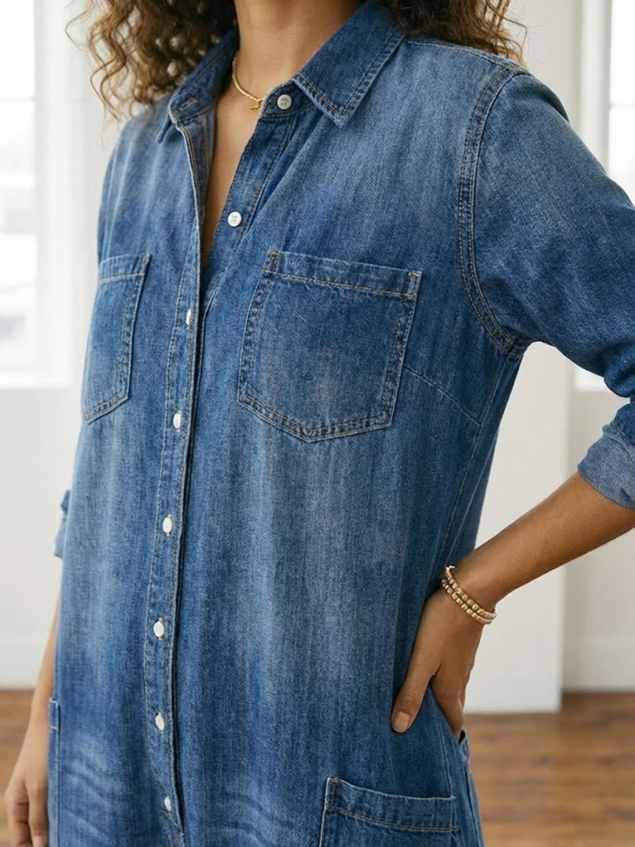 Fleur - Mono de Denim de Algodón | Comodidad y Estilo