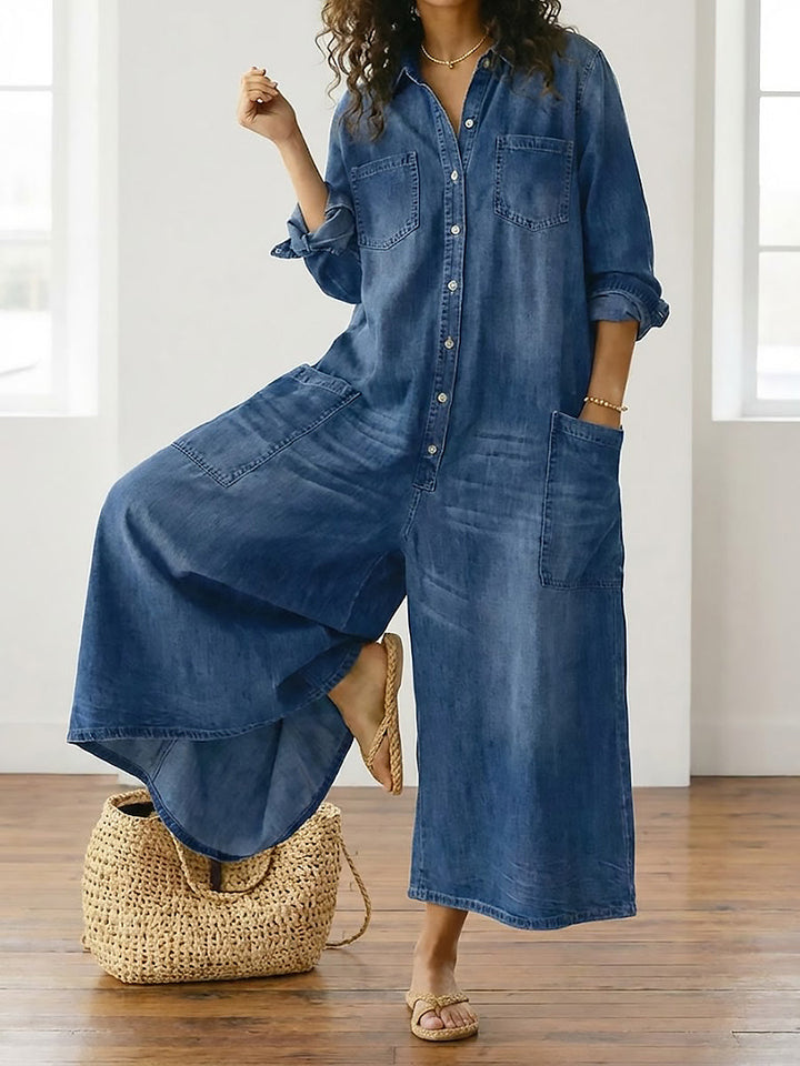 Fleur - Mono de Denim de Algodón | Comodidad y Estilo