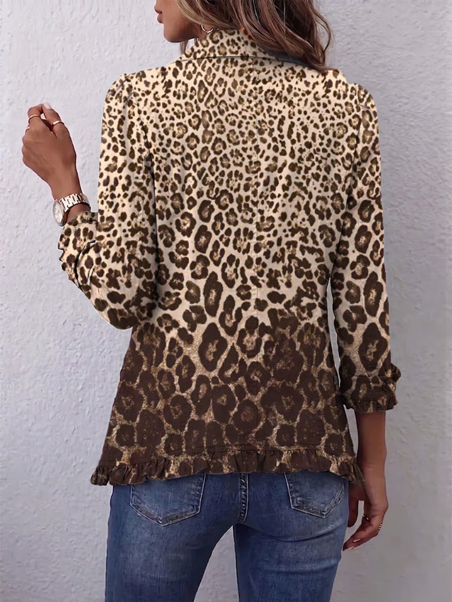 Abigail | Chaqueta de Leopardo con Volantes
