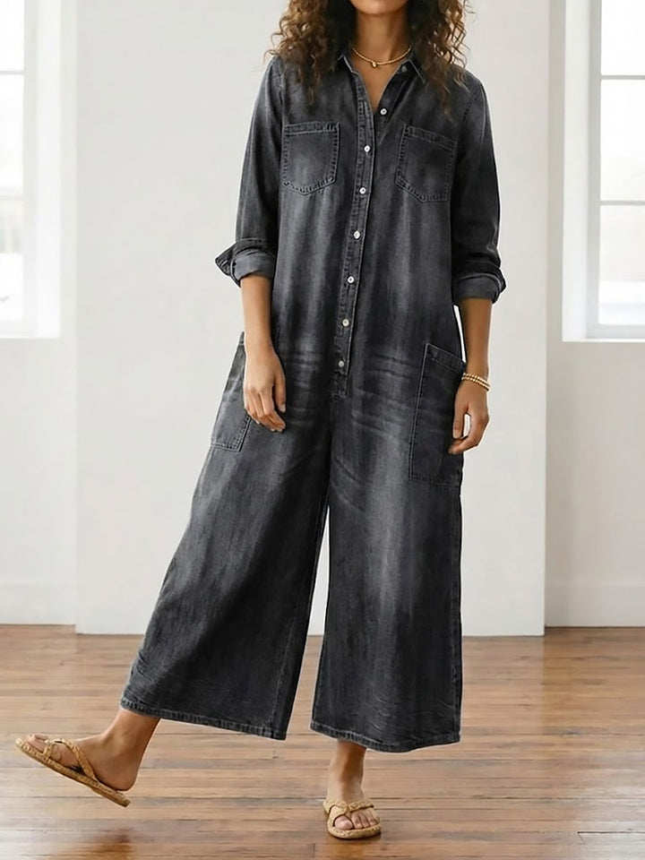 Fleur - Mono de Denim de Algodón | Comodidad y Estilo