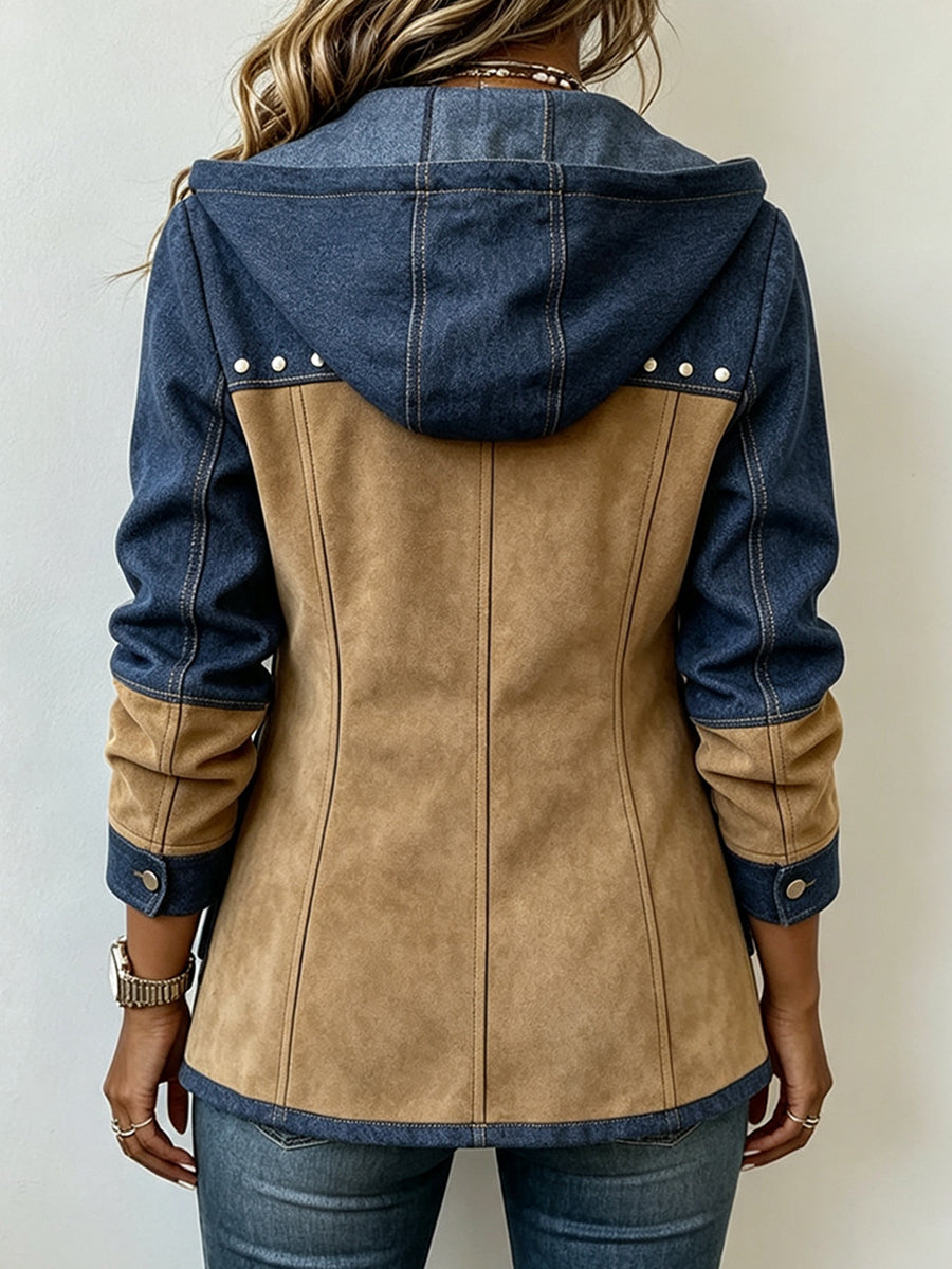 Ava | Chaqueta Patchwork con Capucha