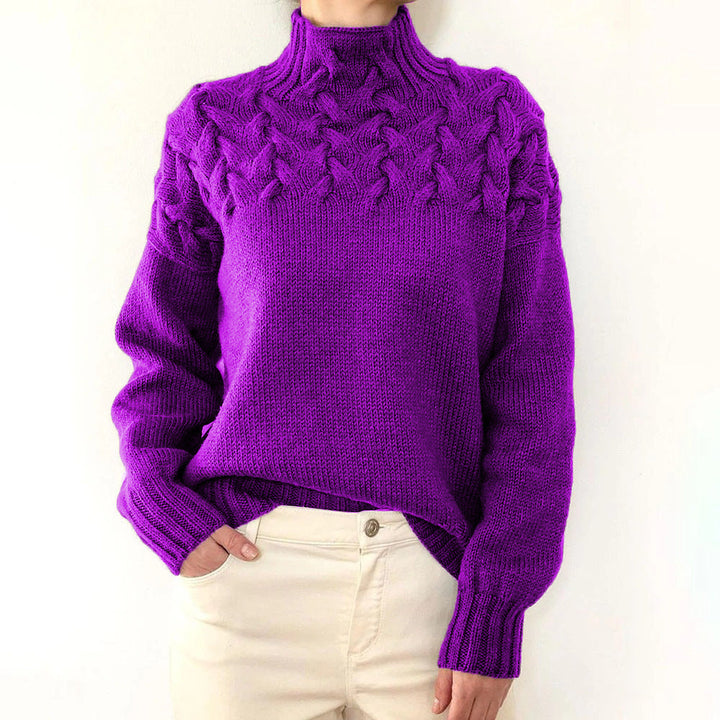 Nina | Suéter de Cuello Alto Tejido Cálido