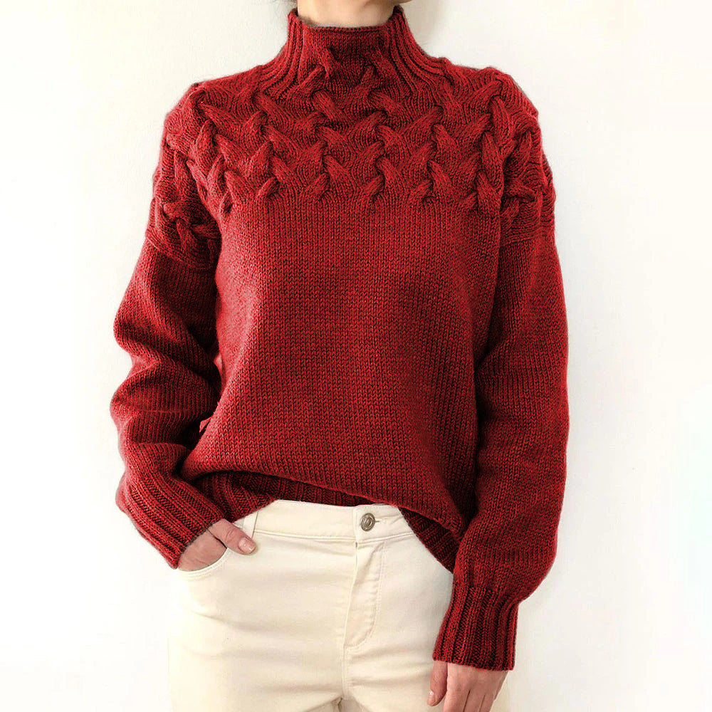 Nina | Suéter de Cuello Alto Tejido Cálido