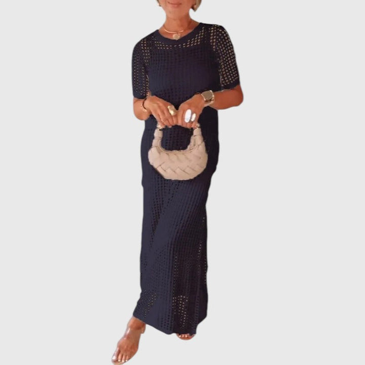 Rute - Vestido largo con cortes