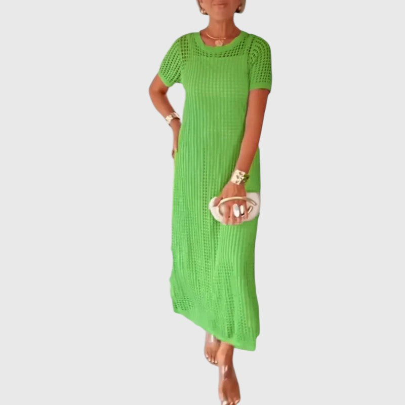 Rute - Vestido largo con cortes