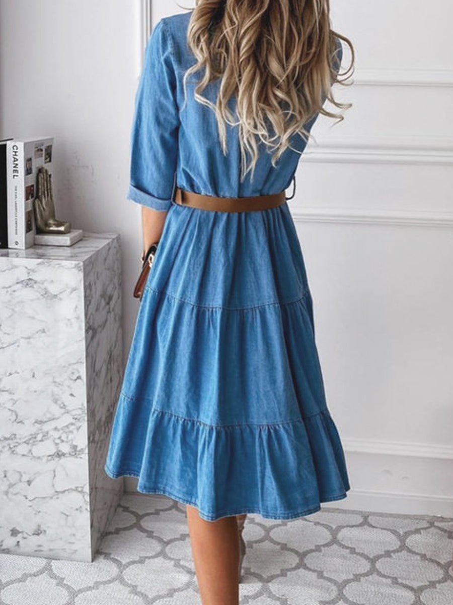 Bérénice - Vestido de Jean Casual Elegante | Comodidad y Estilo
