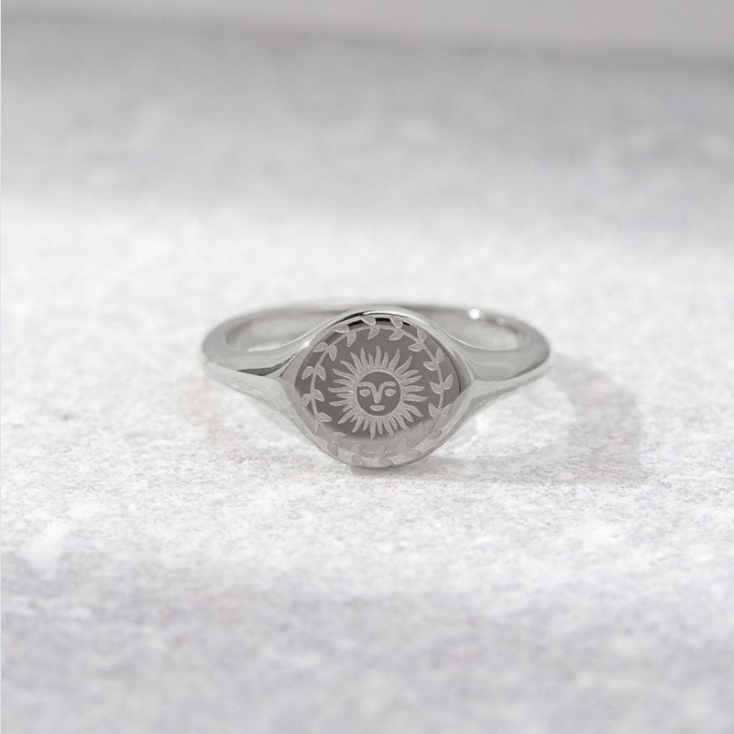 Anillo de plata para el solsticio de verano