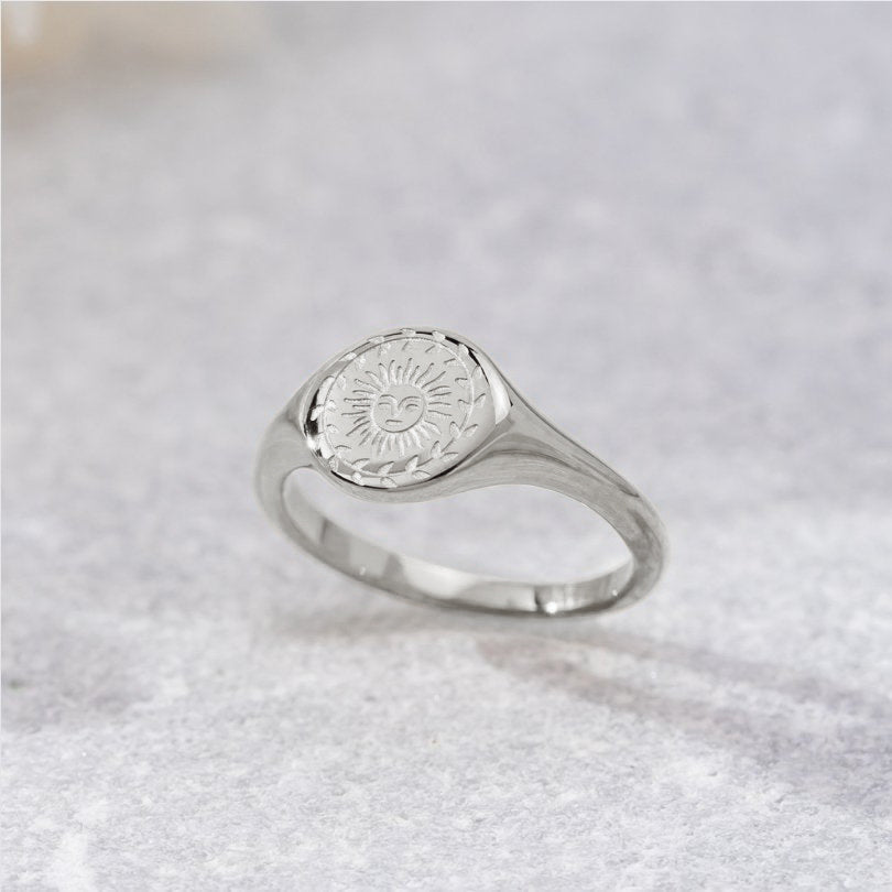 Anillo de plata para el solsticio de verano