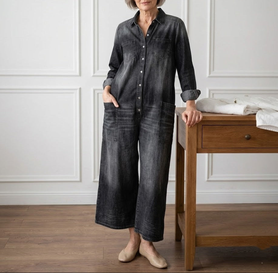 Fleur - Mono de Denim de Algodón | Comodidad y Estilo