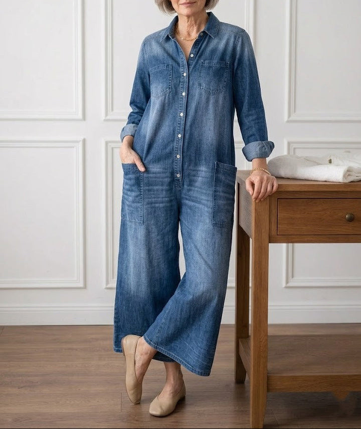 Fleur - Mono de Denim de Algodón | Comodidad y Estilo