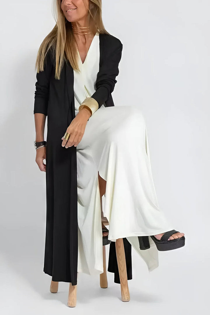 Ava™ | Vestido largo elegante + cárdigan