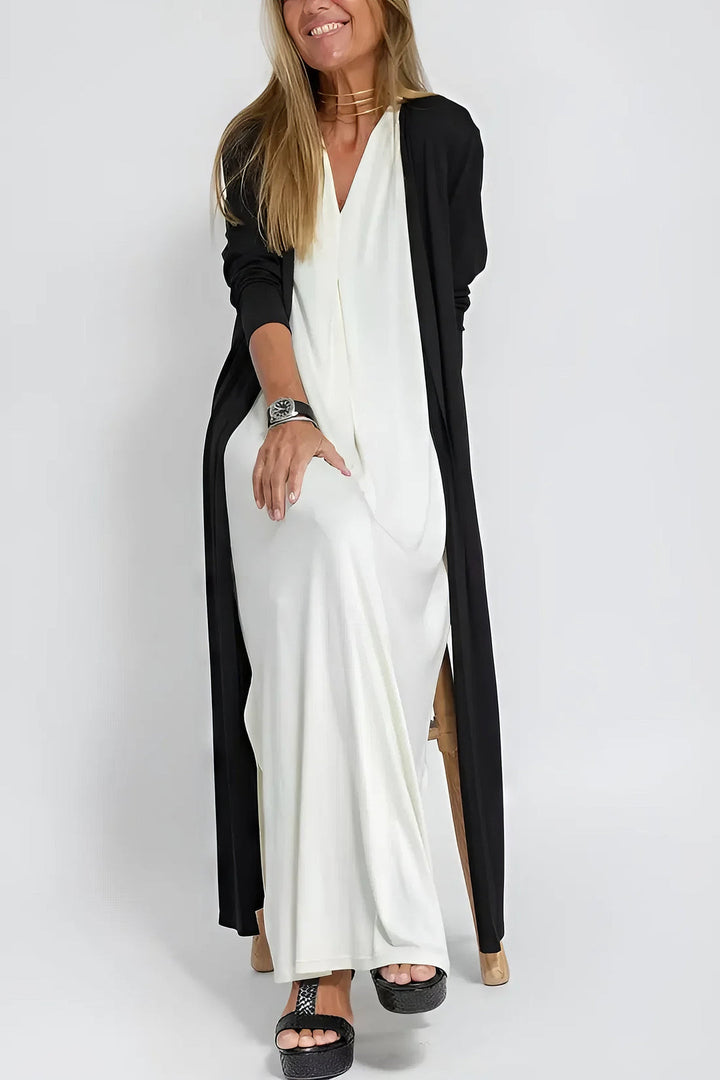 Ava™ | Vestido largo elegante + cárdigan