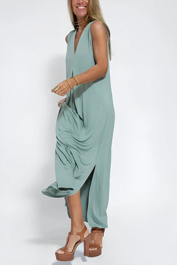 Ava™ | Vestido largo elegante + cárdigan