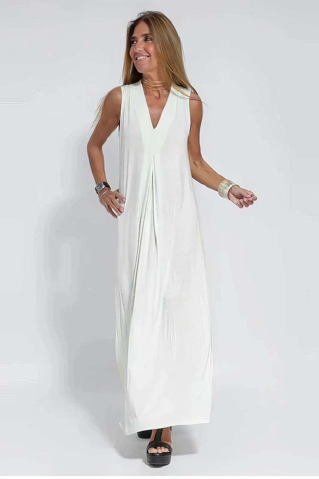 Ava™ | Vestido largo elegante + cárdigan