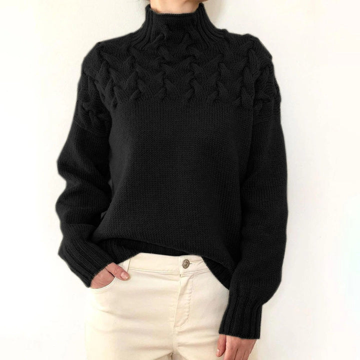 Nina | Suéter de Cuello Alto Tejido Cálido